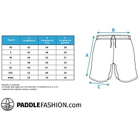 Shorts uomo PADDLEBOARDING WAVE taglio comodo