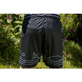 Shorts uomo PADDLEBOARDING BLACK taglio comodo