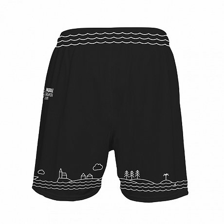 Shorts uomo PADDLEBOARDING BLACK taglio comodo