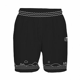 Shorts uomo PADDLEBOARDING BLACK taglio comodo