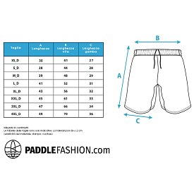 Shorts donna PADDLEBOARDING WAVE taglio comodo