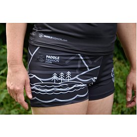 Shorts donna PADDLEBOARDING BLACK elastici