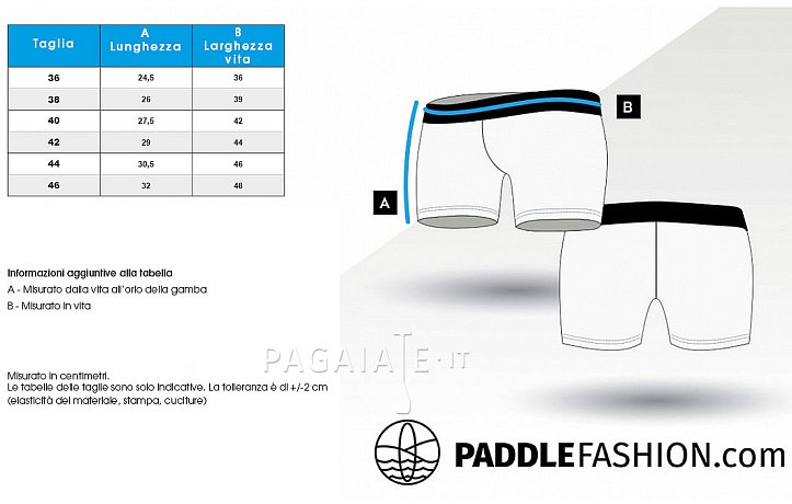 Shorts donna PADDLEBOARDING BLACK elastici