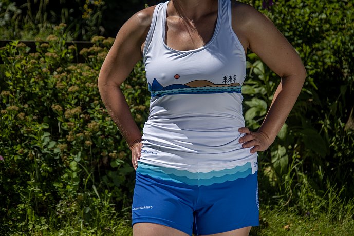 Shorts donna PADDLEBOARDING BLUE elastici