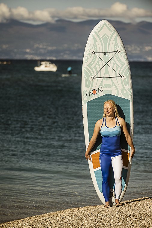 Tílko dámské elastické PADDLEBOARDING WHITE