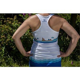 Canotta elasticizzata donna PADDLEBOARDING WHITE