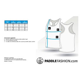 Canotta elasticizzata donna PADDLEBOARDING WHITE