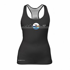 Canotta elasticizzata donna PADDLEBOARDING BLACK