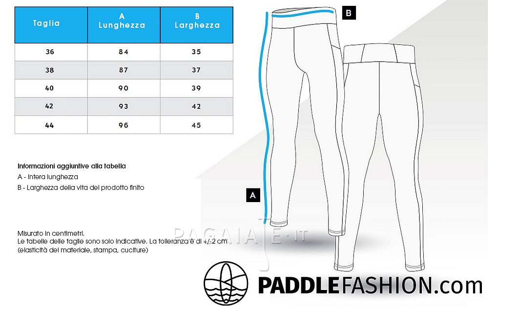 Leggings da donna lunghi PADDLEBOARDING WHITE/BLUE