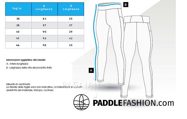 Leggings da donna lunghi PADDLEBOARDING WHITE/BLUE