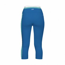 Leggings da donna 3/4 PADDLEBOARDING WHITE/BLUE