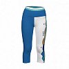 Leggings da donna 3/4 PADDLEBOARDING WHITE/BLUE