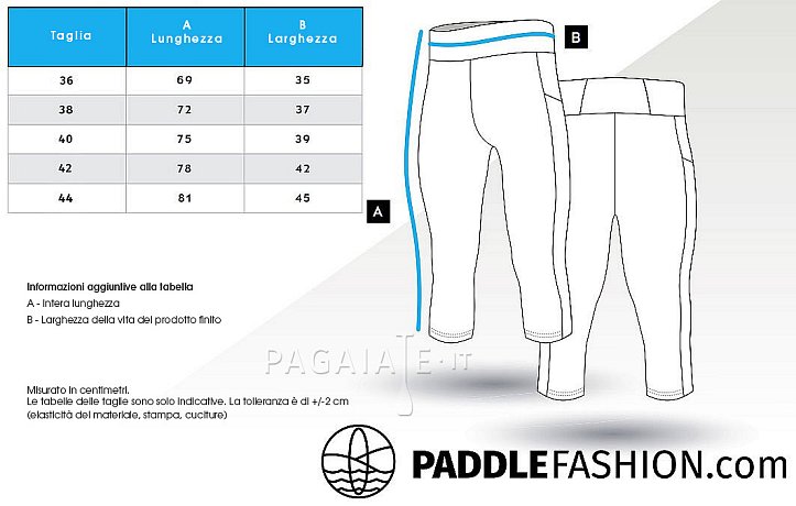 Leggings da donna 3/4 PADDLEBOARDING WHITE/BLUE