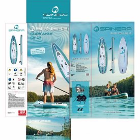 SUPKAYAK SPINERA SK12, 12'0 - SUP e kayak gonfiabile 2 posti