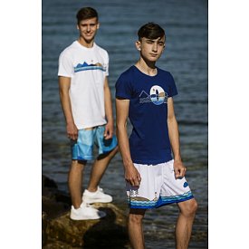 T-shirt uomo PADDLEFASHION.COM WHITE cotone manica corta