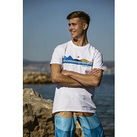 T-shirt uomo PADDLEFASHION.COM WHITE cotone manica corta