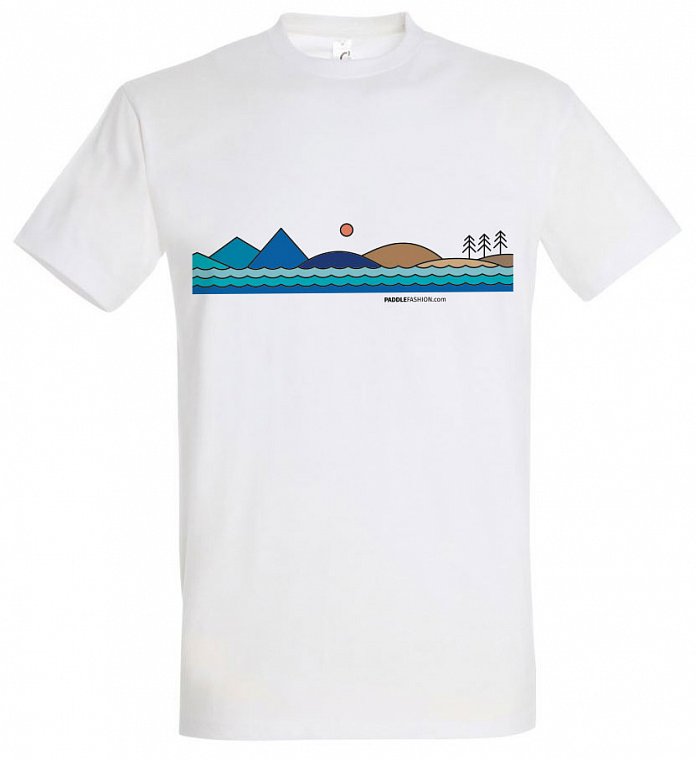 Tričko pánské PADDLEFASHION.COM WHITE bavlna krátký rukáv