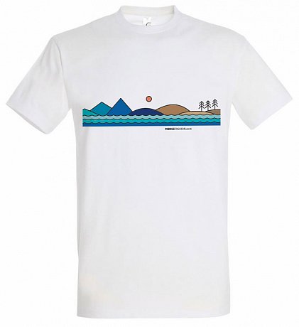 T-shirt uomo PADDLEFASHION.COM WHITE cotone manica corta