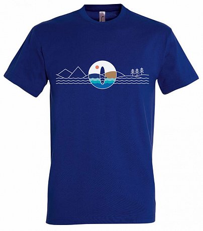 T-shirt uomo PADDLEFASHION.COM BLUE cotone manica corta