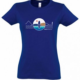 T-shirt donna PADDLEFASHION.COM BLUE cotone manica corta