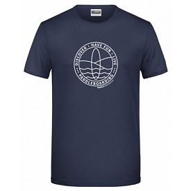 T-shirt uomo PADDLEBOARDING STAMP NAVY Bio cotone manica corta