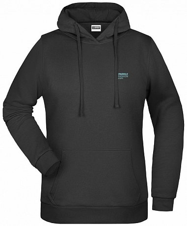 Felpa donna PADDLEBOARDING BLACK cotone