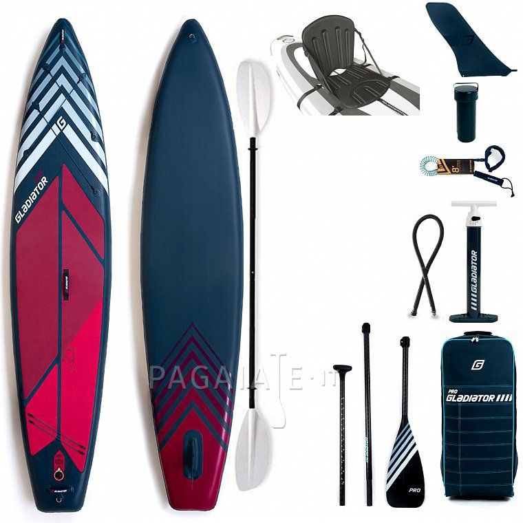 Paddleboard GLADIATOR PRO 12'6 TOURING s pádlem - nafukovací