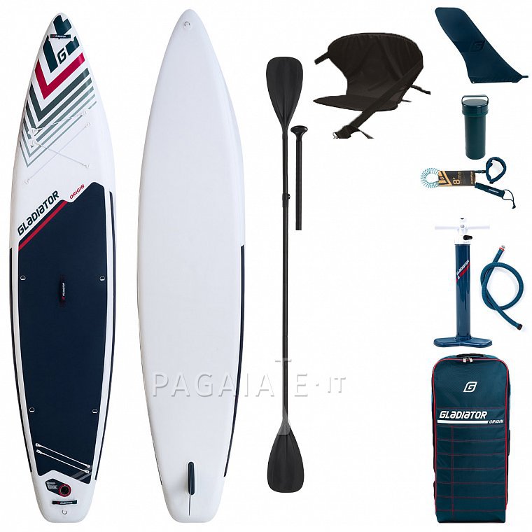 Paddleboard GLADIATOR ORIGIN COMBO 12'6 Touring WHITE - nafukovací