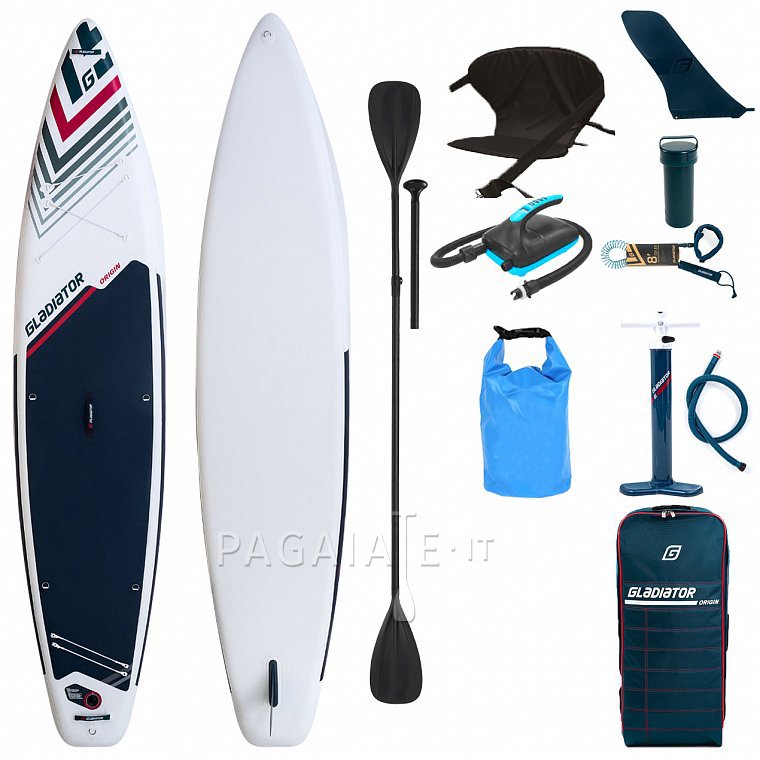 Paddleboard GLADIATOR ORIGIN COMBO 12'6 Touring WHITE - nafukovací