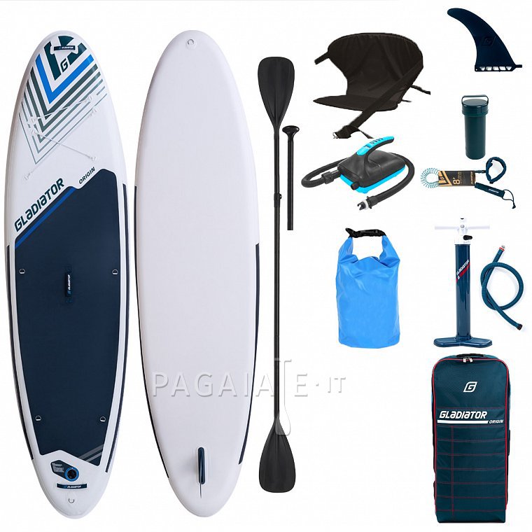 Paddleboard GLADIATOR ORIGIN COMBO 10'8 WHITE - nafukovací