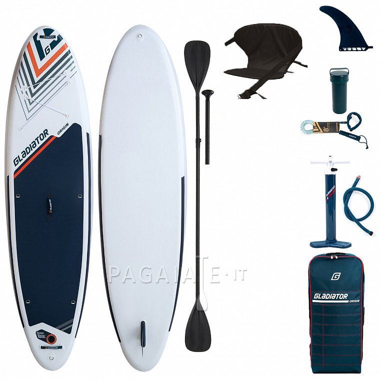 Paddleboard GLADIATOR ORIGIN COMBO 10'6 WHITE - nafukovací