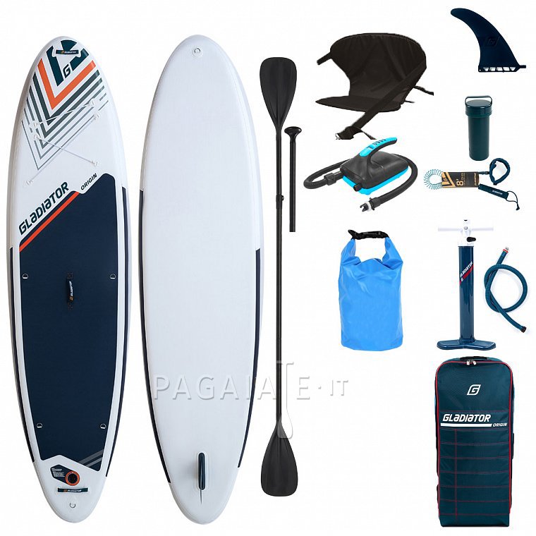 Paddleboard GLADIATOR ORIGIN COMBO 10'6 WHITE - nafukovací