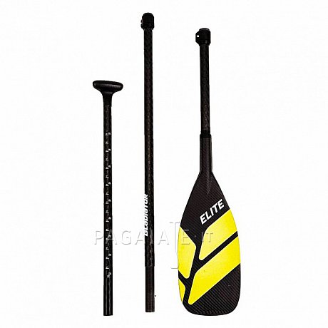 Pagaia GLADIATOR ELITE GIALLO carbonio telescopica in 3 sezioni per SUP gonfiabili