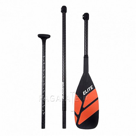 GLADIATOR ELITE RED carbonio telescopica in 3 sezioni per SUP gonfiabili