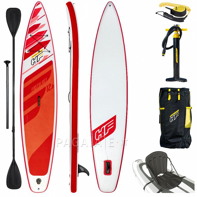 Paddleboard HYDRO FORCE FASTBLAST TECH 12'6 s pádlem - nafukovací paddleboard