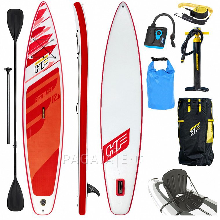 Paddleboard HYDRO FORCE FASTBLAST TECH 12'6 s pádlem - nafukovací paddleboard