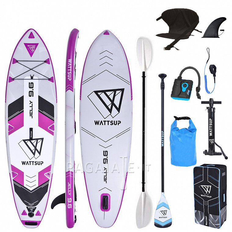 Paddleboard WATTSUP  JELLY 9'6 - nafukovací paddleboard s pádlem