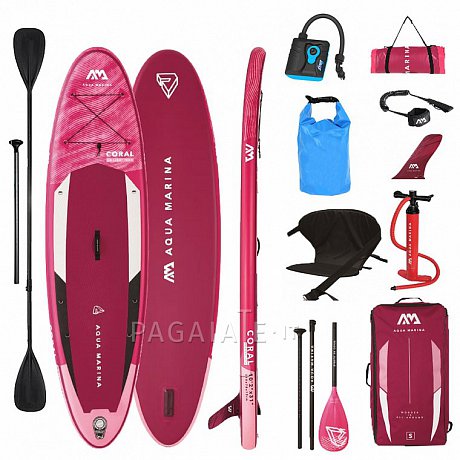 SUP AQUA MARINA CORAL 10'2 modello 2022 - SUP gonfiabile