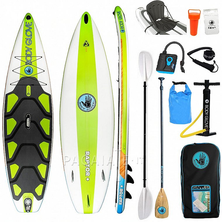 SUP BODY GLOVE Raptor+ 10'8 con pagaia - SUP gonfiabile