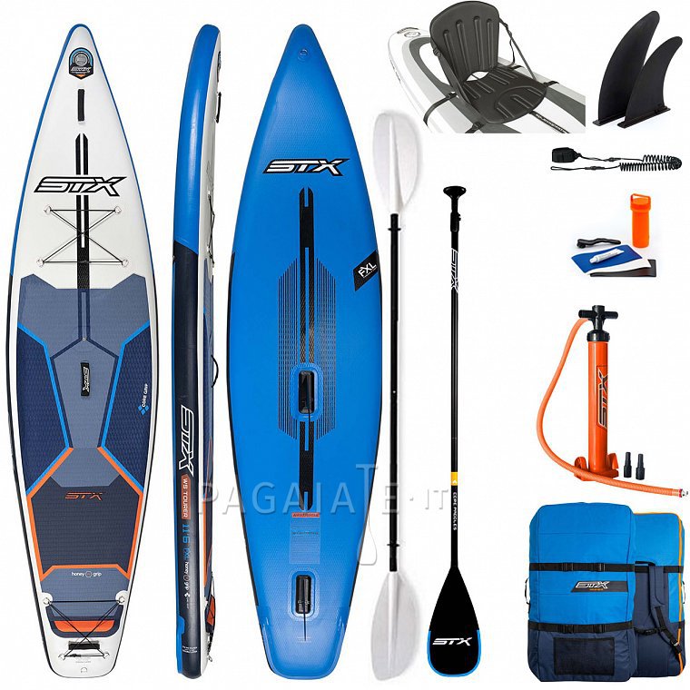 STX WS Tourer 11'6 WindSUP s pádlem - nafukovací paddleboard a windsurfing