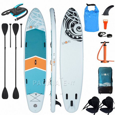 SUP MOAI MULTI-PERSON 12'4 - SUP gonfiabile opzione: super set