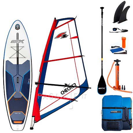 SUP STX Hybrid Cruiser 10’8” completo di vela e pagaia - SUP gonfiabile, WindSUP