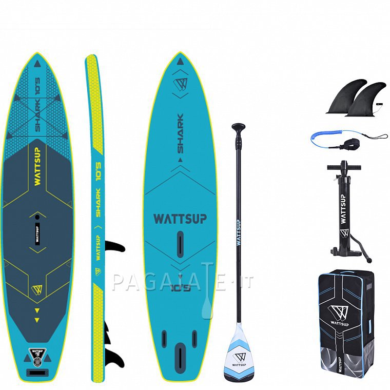 Paddleboard WATTSUP  SHARK 10'5'' WINDSUP - nafukovací paddleboard s pádlem