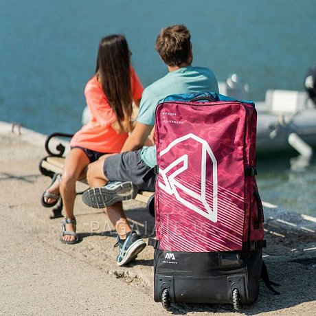 Zaino da trasporto AQUA MARINA Premium 90l con le ruote - rosso