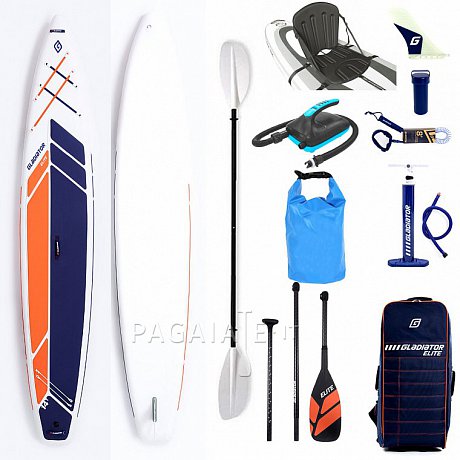 SUP GLADIATOR ELITE 14' Touring con pagaia carbon modello 2022 - SUP gonfiabile