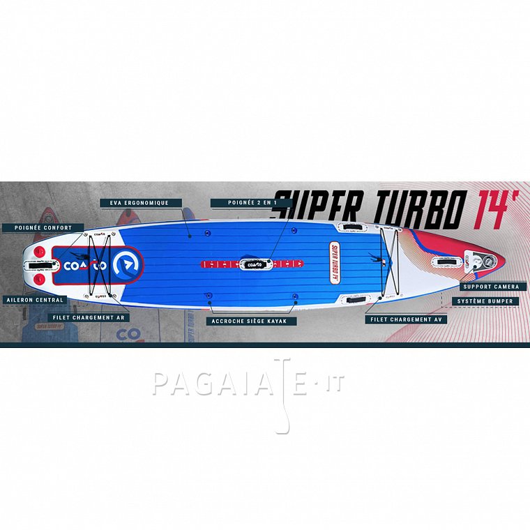 Paddleboard COASTO SUPER TURBO 14' - nafukovací