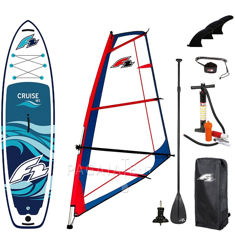 SUP F2 CRUISE WINDSURF 11'6 con la vela - SUP gonfiabile, WindSUP, kajak