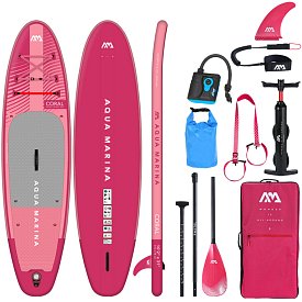 SUP AQUA MARINA CORAL 10'2 PINK modello 2023 - SUP gonfiabile