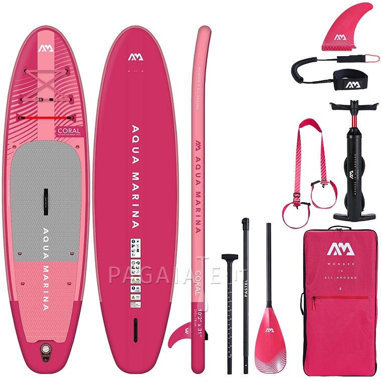 Paddleboard AQUA MARINA CORAL 10'2 malinová model 2023