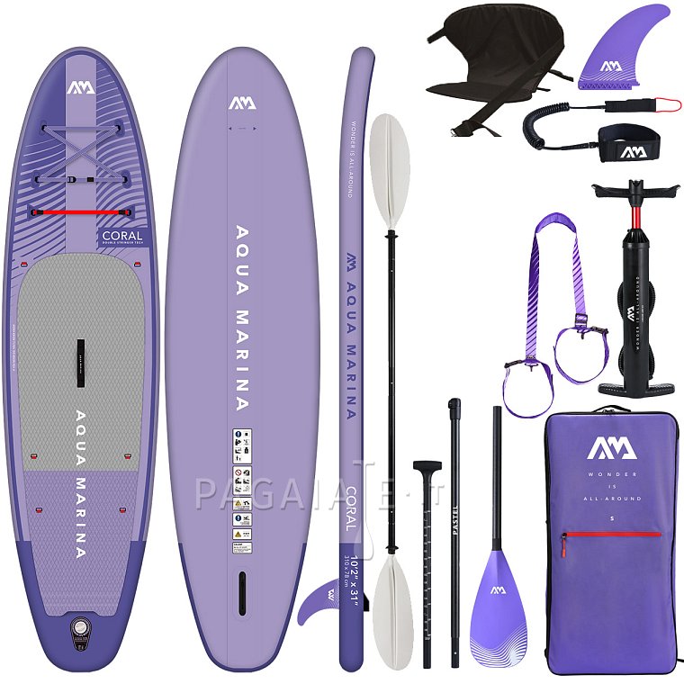 Paddleboard AQUA MARINA CORAL 10'2 fialová model 2023